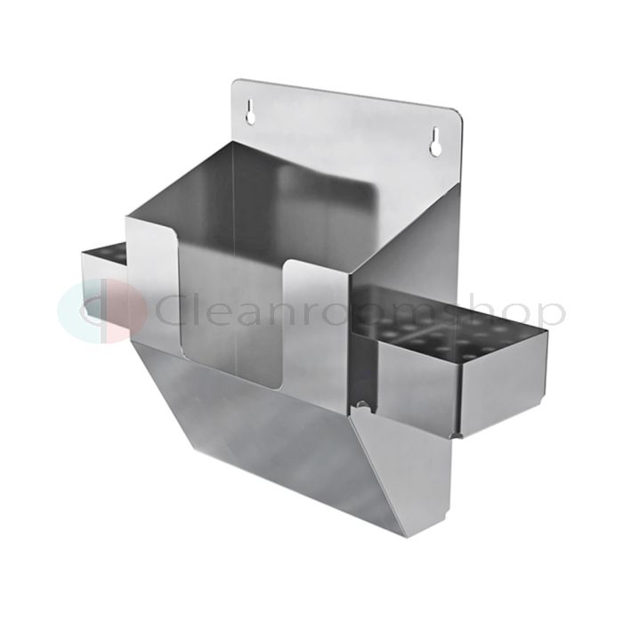 Electropolished Stainless Steel Wipes & Bottle Holder