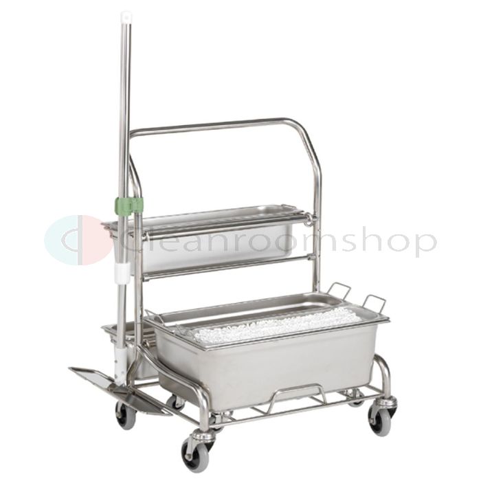 Hydroflex PurQuip Prepare Uno 311 Stainless Steel Mop Trolley