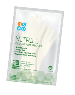 ASAP Non-sterile Nitrile Cleanroom Gloves 10 x 50 pairs