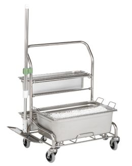 Hydroflex PurQuip Prepare Uno 311 Stainless Steel Mop Trolley