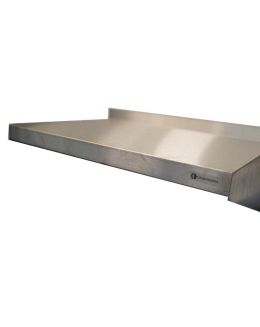 Stainless Steel Wall Mounted Shelving  - 400mm Deep