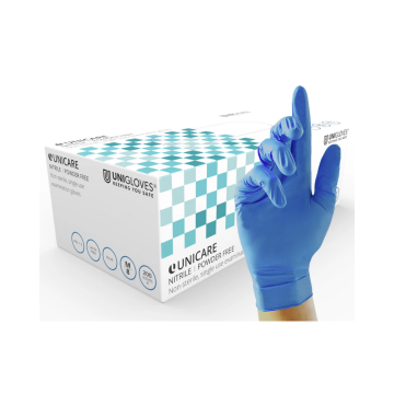 Disposable Blue Nitrile Gloves Medical Grade - Box of 200