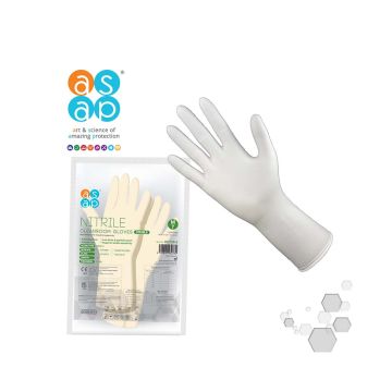 ASAP Sterile Nitrile Cleanroom Gloves 4 x 50 pairs