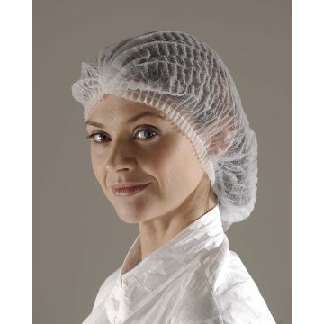 Mob Cap / Bouffant Hat - White - Case of 2000