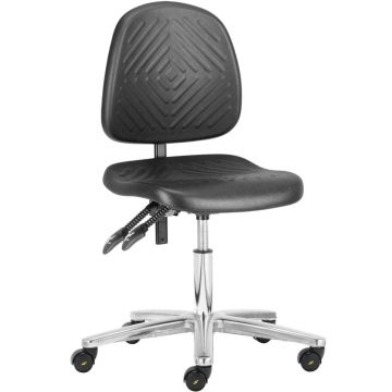 ESD PU Low Cleanroom Chair - Black