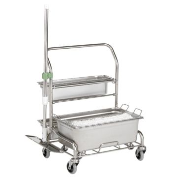 Hydroflex PurQuip Prepare Uno 311 Stainless Steel Mop Trolley